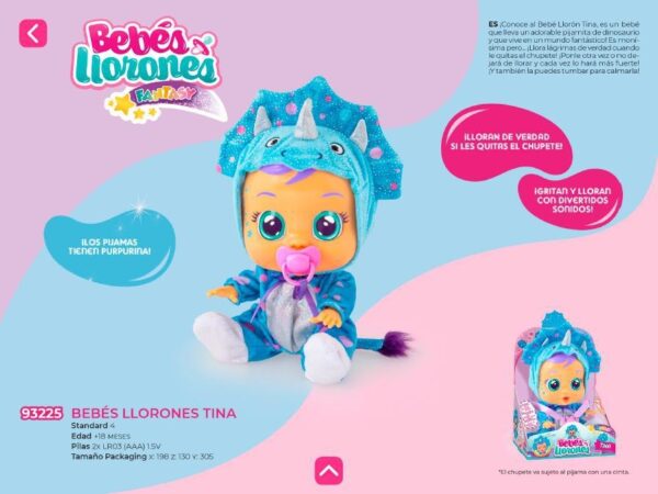 Bebés Llorones Fantasy Tina Muñeca