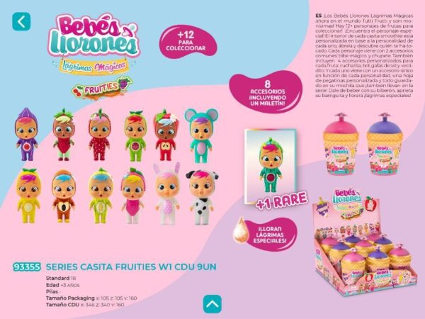 Bebés Llorones Lágrimas Mágicas Casita Tutti Frutti