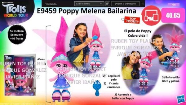 Trolls Poppy Melena Bailarina